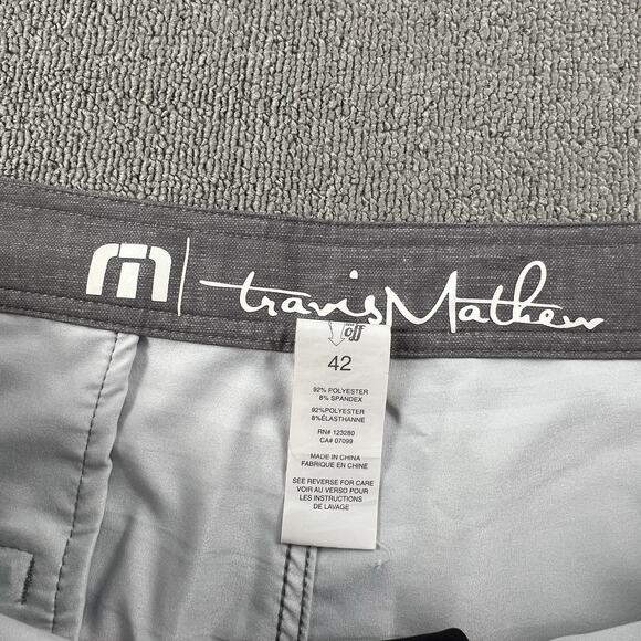 Travis Mathew Shorts Adult Size 42 Striped Boardshorts Active Casual Men's - Picture 9 of 14
